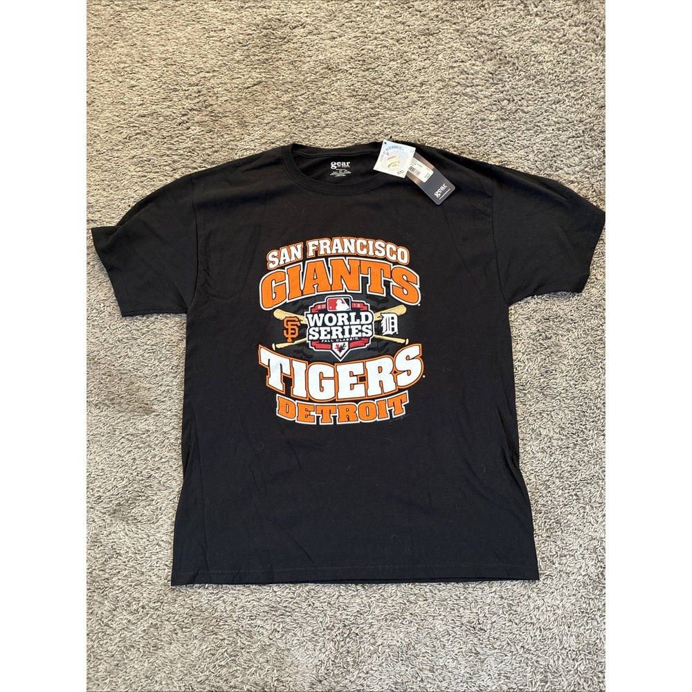 San Francisco‎ SF Giants t-shirt Men's L Large Gear For Sports Cotton Black 2012